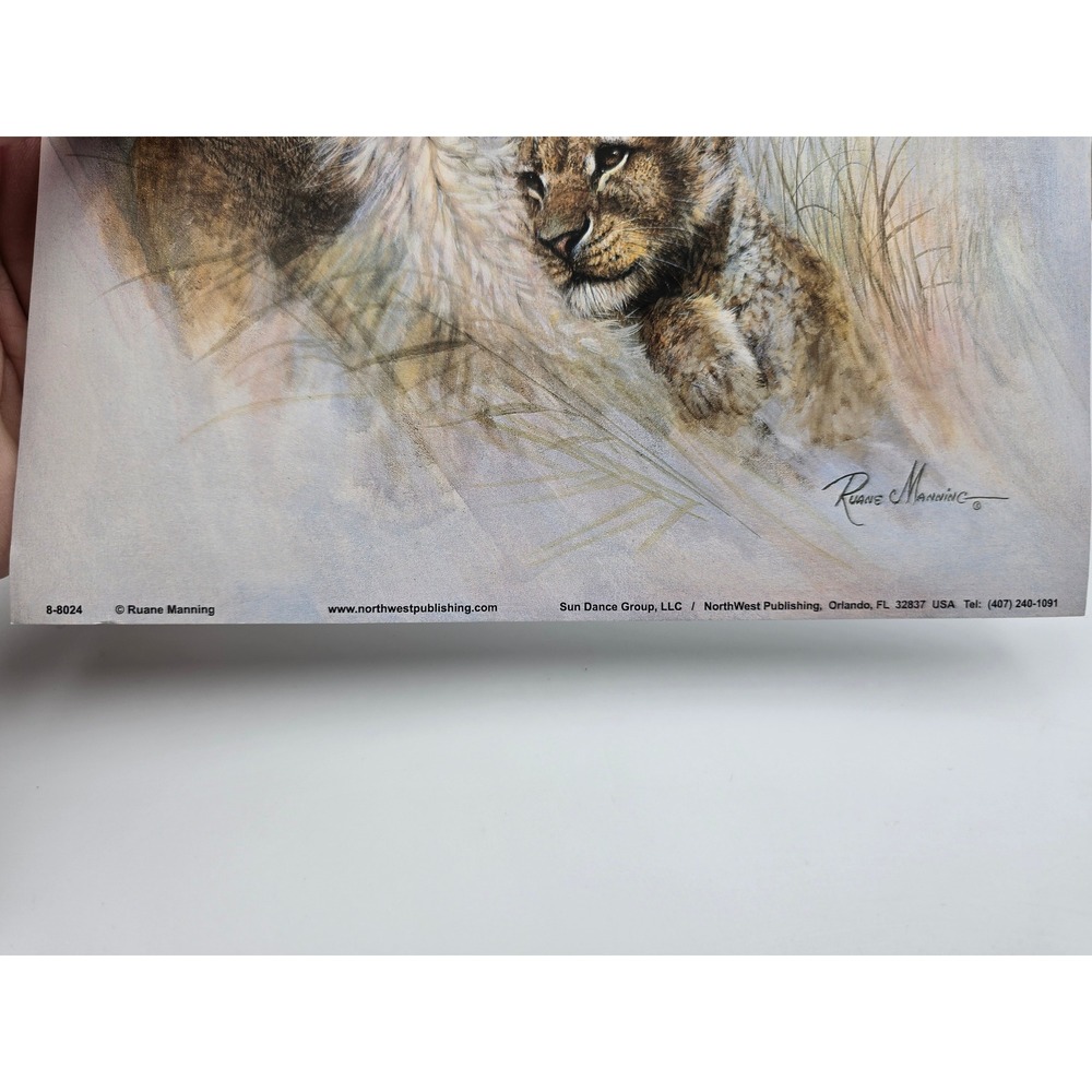 Ruane Manning Wildlife Art Prints Lion Tiger‎ Set Litho USA - Picture 5 of 11